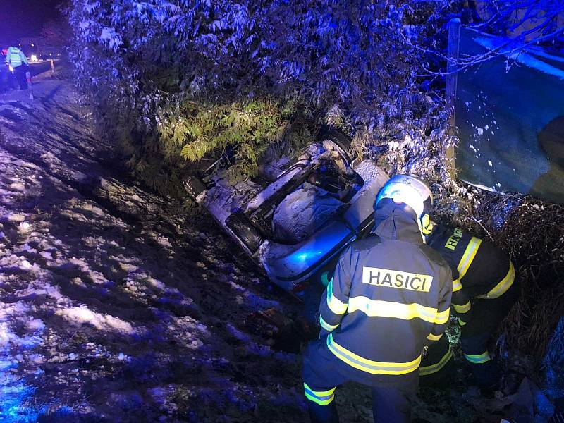 Dopravní nehoda v Plané u Českých Budějovic.
