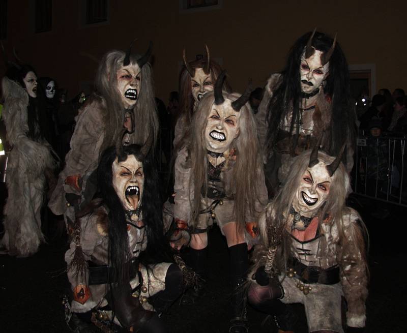 Krampus show v Kaplici 2016. 