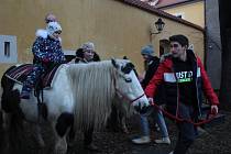 Živými zvířátky se v sobotu potěšili malí i velcí návštěvníci českokrumlovského kláštera.
