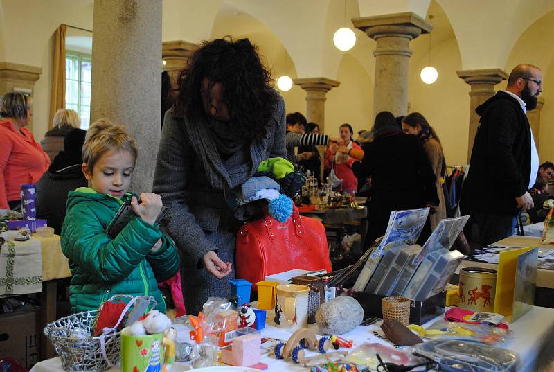 Ulička s klášterními řemesly v klášteře Český Krumlov.