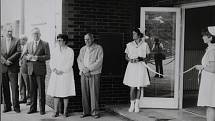 Krumlovská osmdesátá. Otevření nového gynekologického odd. a porodnice v nemocnici, 17. května 1985.