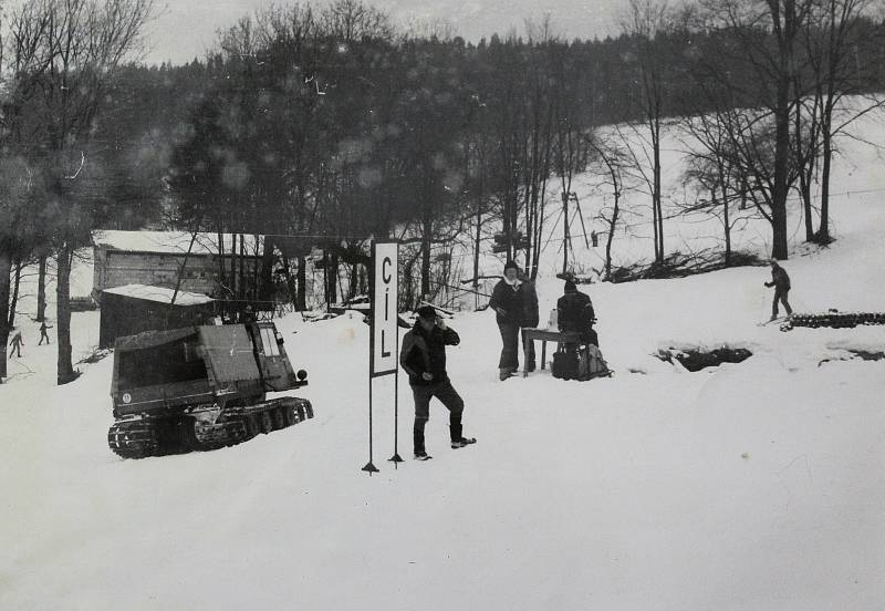 70. a 80. léta v lipenském lyžařském areálu na Kramolíně.