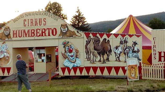 Cirkus Humberto hraje v sobotu poslední představení v Českém Krumlově.