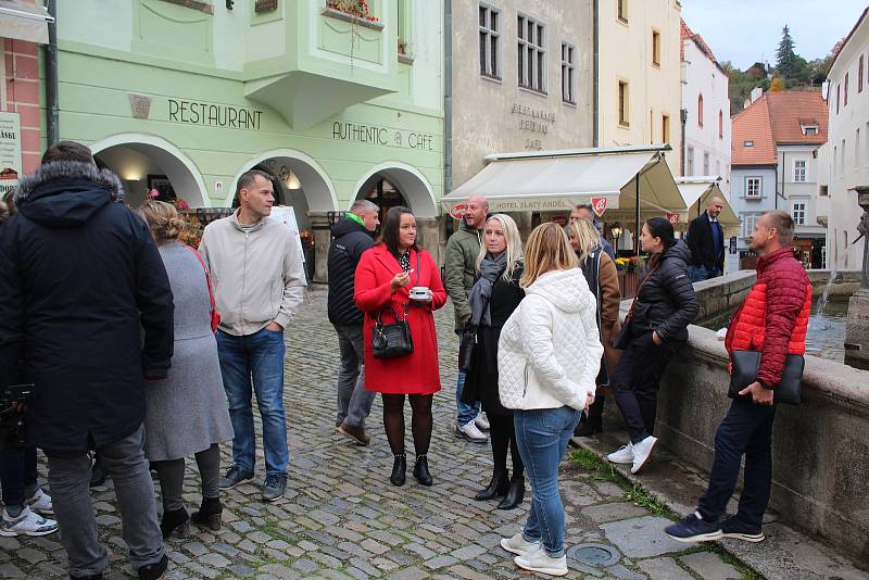 Setkání s hejtmanem Martinem Kubou se uskutečnilo v Českém Krumlově.