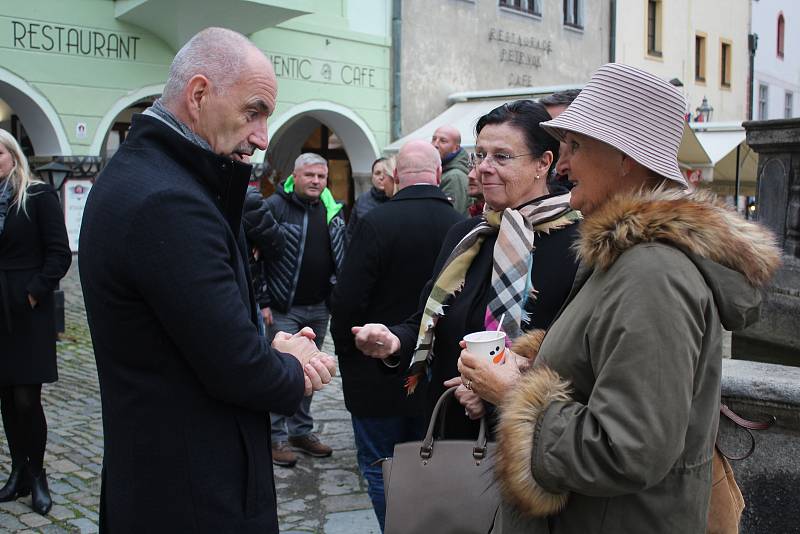 Setkání s hejtmanem Martinem Kubou se uskutečnilo v Českém Krumlově.