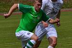 Fortuna Divize A – 29. kolo: FK Slavoj Český Krumlov (zelené dresy) – FC Viktoria Mariánské Lázně 1:1 (0:0) na penalty 4:5.