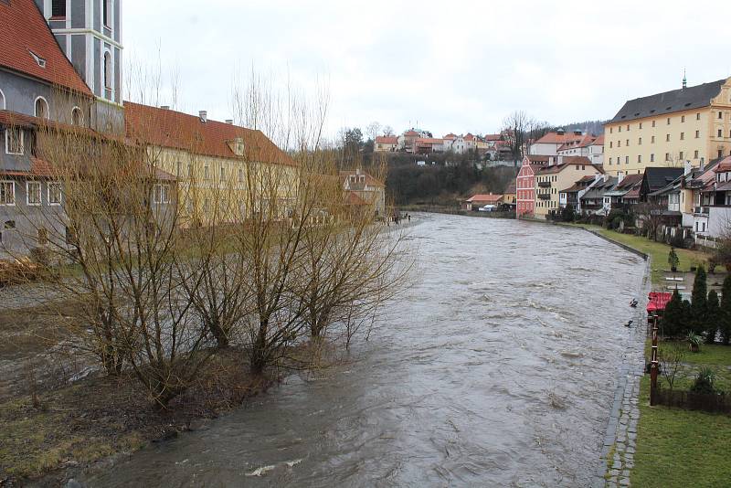 Vltava v Českém Krumlově.