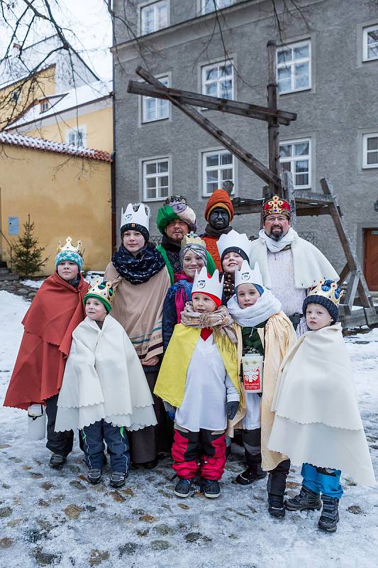 Tři králové ukončili Vánoce v Českém Krumlově.