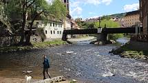 Český Krumlov o prvním májovém víkendu.