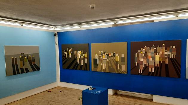 V krumlovském Egon Schiele Art Centru připravují sezónu 2021/22. Na snímku malá ochutnávka z připravované výstavy Jakuba Sýkory.