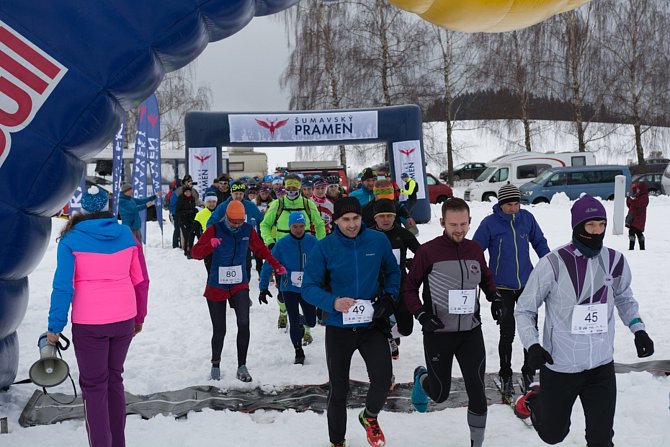 Již čtvrtý Ice Marathon odstartoval v sobotu v Černé v Pošumaví.