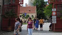 Český Krumlov o prodlouženém červencovém víkendu.