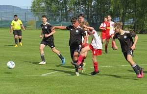 I.A starší žáci: Spartak Kaplice - Slavia ČB 9:0 (1:0).