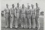 123rd OBDS v USA v létě 1944. Zleva neznámý, Earl R. Colebaugh, A.D. Dobson, Stephen M. Richards, Clement E. Berger, Bernard H. Aepken, Harbert W. Moore.