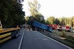Odpolední nehoda u Netřebic zablokovala dopravu na I/3.