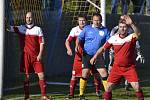 I. B třída (skupina A) - 10. kolo (11. hrané): Smrčina Horní Planá (v modrém) - Sokol Křemže 3:0 (2:0).