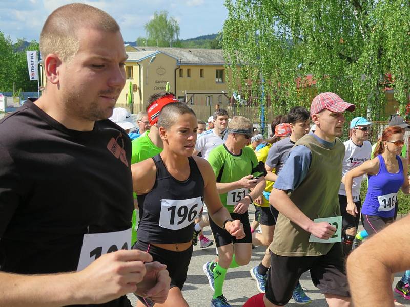 Start Běhu na Kleť v Českém Krumlově. 