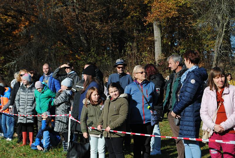 Hubertova jízda v zámeckém parku v Červeném Dvoře.