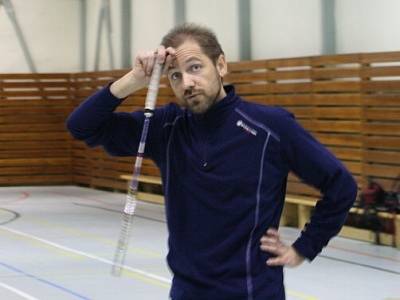 Dánský badmintonový trenér Jens Grill.