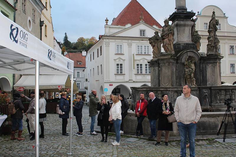 Setkání s hejtmanem Martinem Kubou se uskutečnilo v Českém Krumlově.