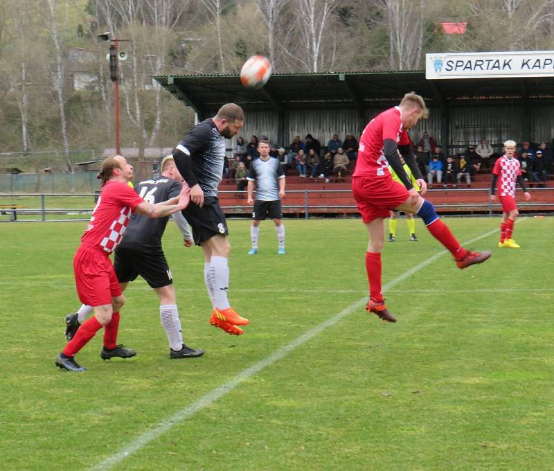 Fotbalová I.B třída: Spartak Kaplice B - Velešín 5:0 (2:0).