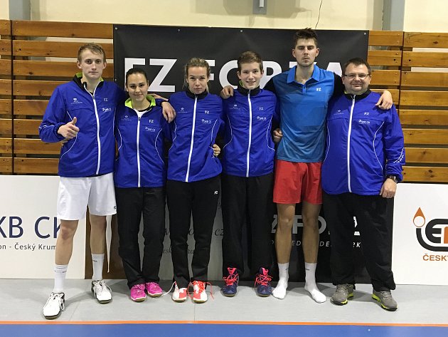 Nejúspěšnější sportovci Českokrumlovska za rok 2018 - nejlepší kolektiv SK Badminton Český Krumlov.