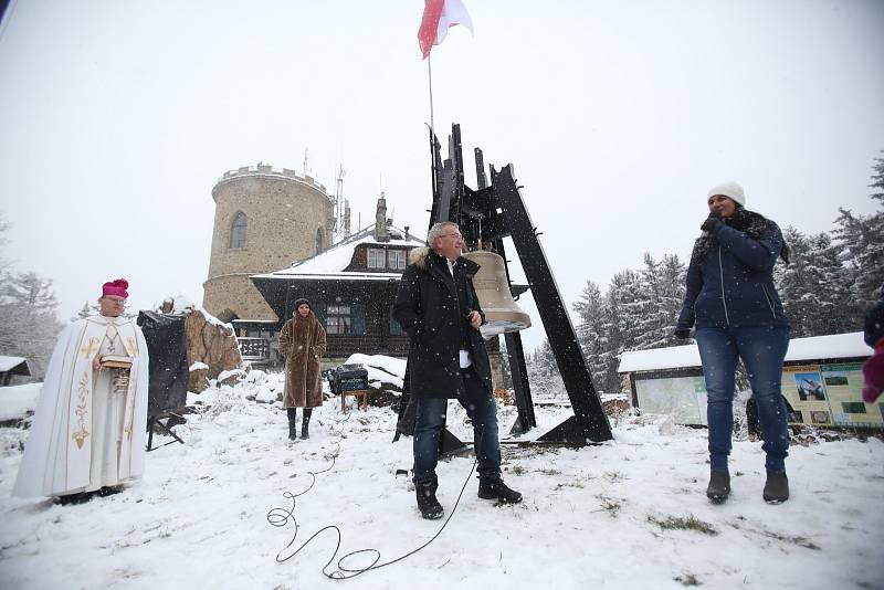 Na Kleti bude zvonit zvon Svobody s podpisem Václava Havla.