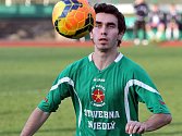 Záložník fotbalového Slavoje Václav Novák zaznamenal proti rezervě Táborska hattrick.