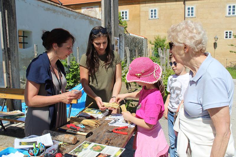 V klášterní zahradě mají hmyzí hotel, při jeho stavbě pomohli návštěvníci.