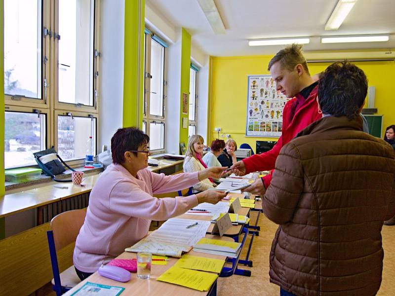 Druhé kolo prezidentských voleb 2018 ve Vyšším Brodě.