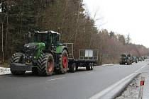 K protestu se připojili také zemědělci na Českokrumlovsku. Vyzvala je k tomu krumlovská agrární komora.