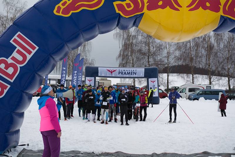 Již čtvrtý Ice Marathon odstartoval v sobotu v Černé v Pošumaví.