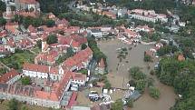 Povodně 2002 v Českém Krumlově.