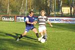 FK Spartak Kaplice (černobílé dresy) – TJ Slavoj Hrdějovice 5:0 (1:0).