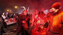 Kaplici po roce opět navštívili Krampusáci.