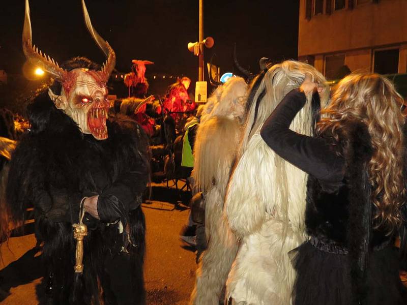 Krampus show v Kaplici 2016. 