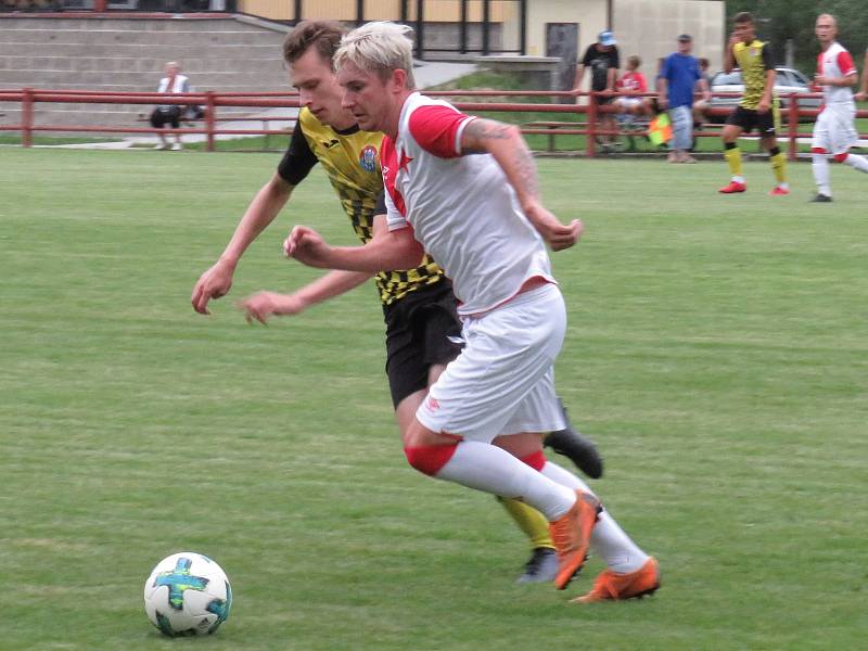 Poslední příprava: FK Spartak Kaplice (žlutočerné dresy) – SK Slávia České Budějovice 2:1 (1:1).