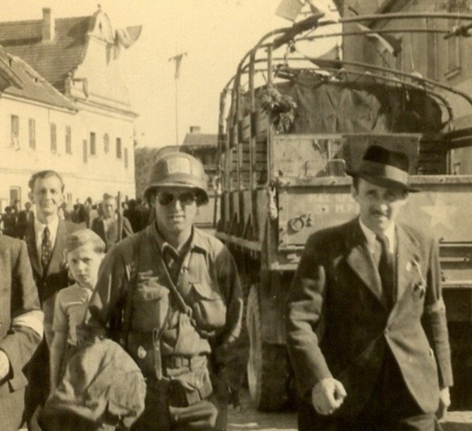 Osvobození Velešína v květnových dnech roku 1945.