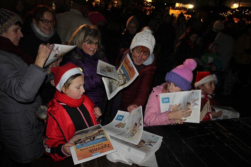 Česko zpívá koledy 2019 v Českém Krumlově.