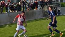 Okresní přebor muži - 6. kolo: FK Dolní Dvořiště (modré dresy) - TJ Smrčina Horní Planá 2:1 (2:1).