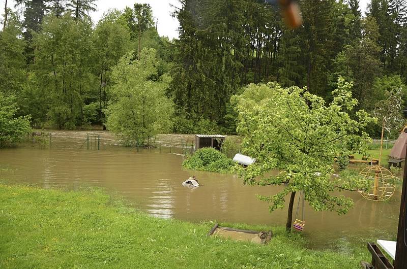 Záplavy v Kaplici.