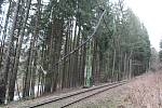 Sabine škody napáchala i na železnici v okolí zastávky Rožmberk nad Vltavou.