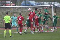 Fotbalová divize: Český Krumlov - Klatovy 4:0 (2:0).