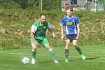 Oblastní I.B třída (skupina A) - 7. kolo (6. hrané). FK Boršov nad Vltavou (zelené dresy) - FK Spartak Kaplice 3:1 (1:0).