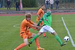 Divize A - 9. kolo: FK Slavoj Český Krumlov (zelené dresy) - SK Aritma Praha 1:1 (0:1) na penalty 6:5.