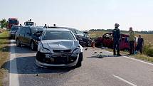 Při páteční nehodě u Dolního Třebonína se zranilo pět lidí, z toho dva vážně.