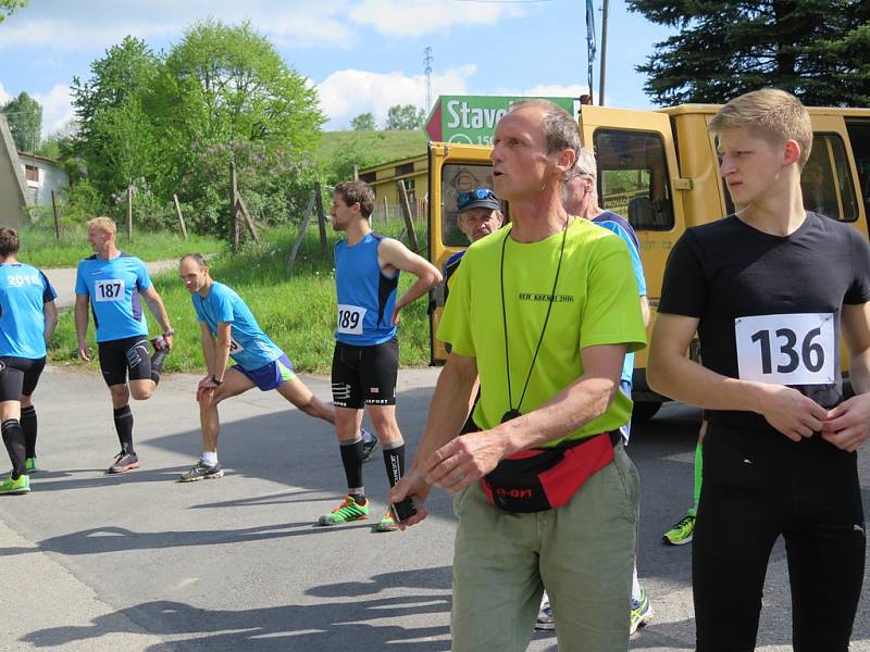 Start Běhu na Kleť v Českém Krumlově. 