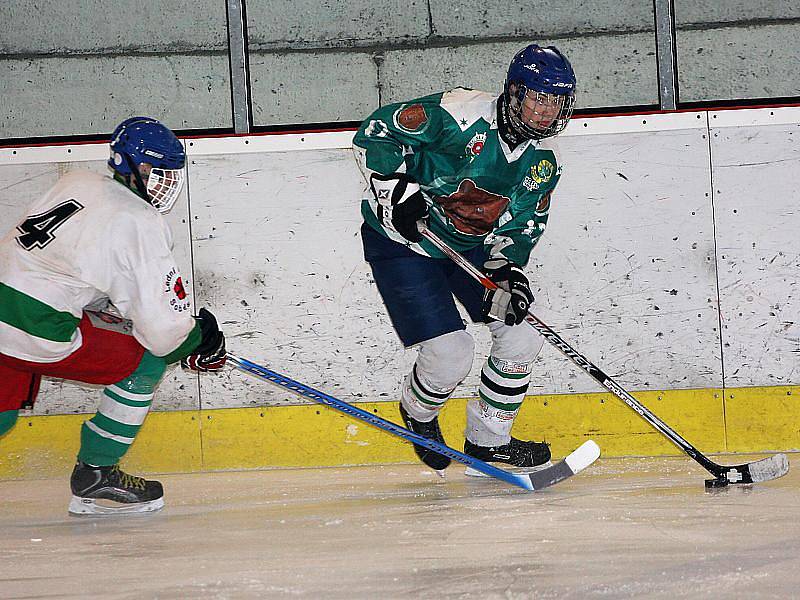 Hokejové utkání krajského přeboru dorostu / HC Slavoj Český Krumlov - OLH Spartak Soběslav 4:2.