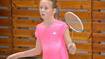 V dívčí dvouhře při krajském turnaji mladšího žactva triumfovala jedenáctiletá křemežská naděje Stela Reitingerová.
