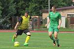 Fotbalová příprava: TJ Tatran Lomnice nad Lužnicí (zelené dresy) – FK Spartak Kaplice 0:3 (0:3).